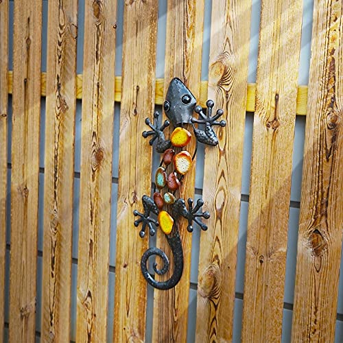 Big Metal Gecko Wall Decoration Outdoor Statue A1270