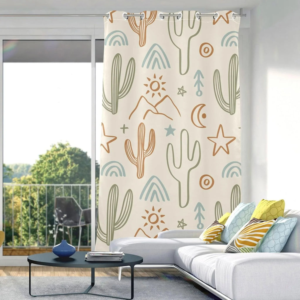 Black 84" Grommet Blackout Curtain V3641