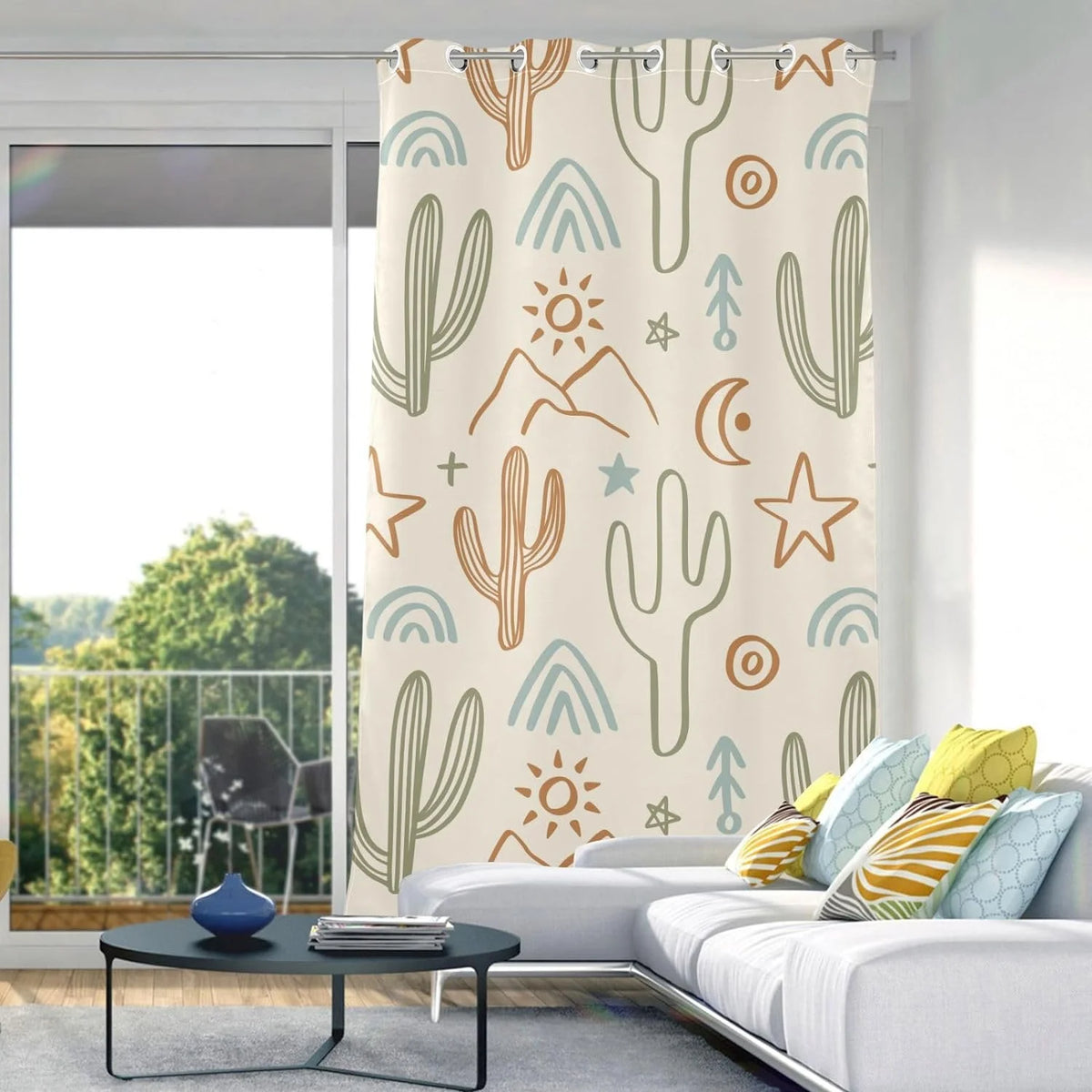 Black 84" Grommet Blackout Curtain V3641