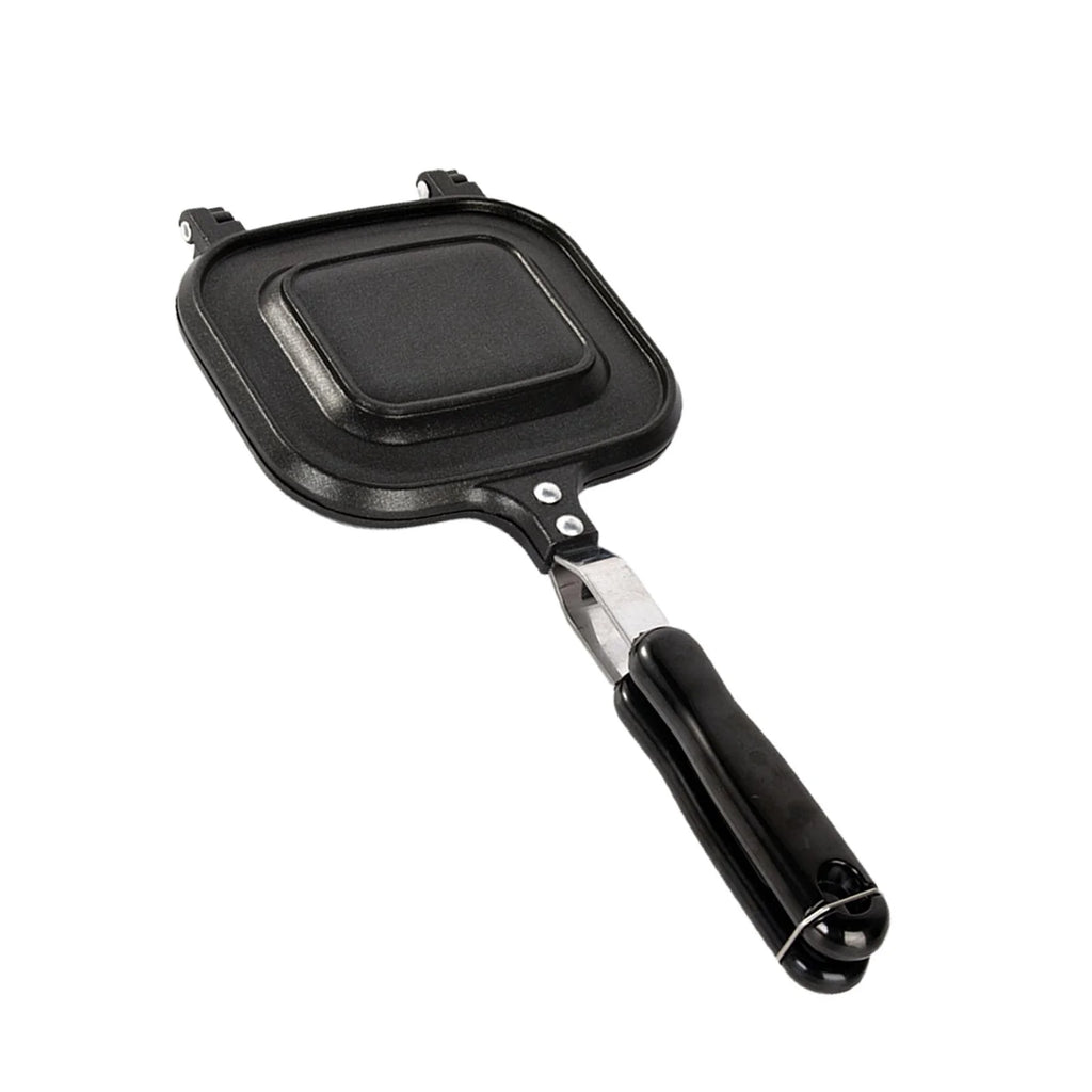 Double Sided Non Stick Bread Toast Maker Pan with Heat Resistant Handles J69759