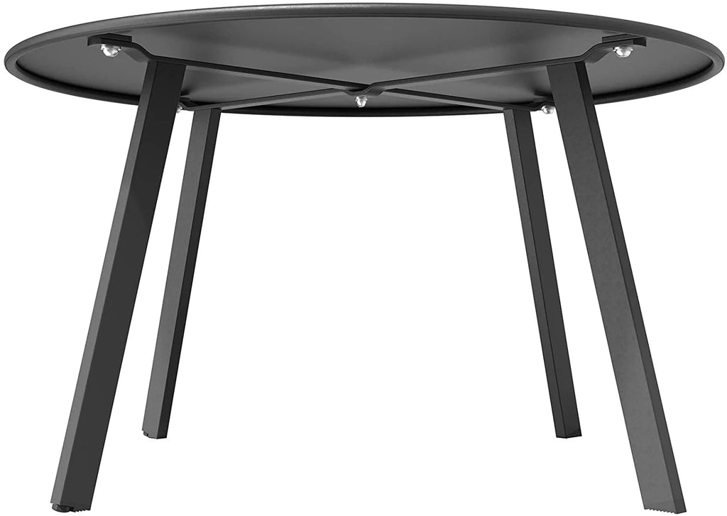 Black Round Metal End Table L384847