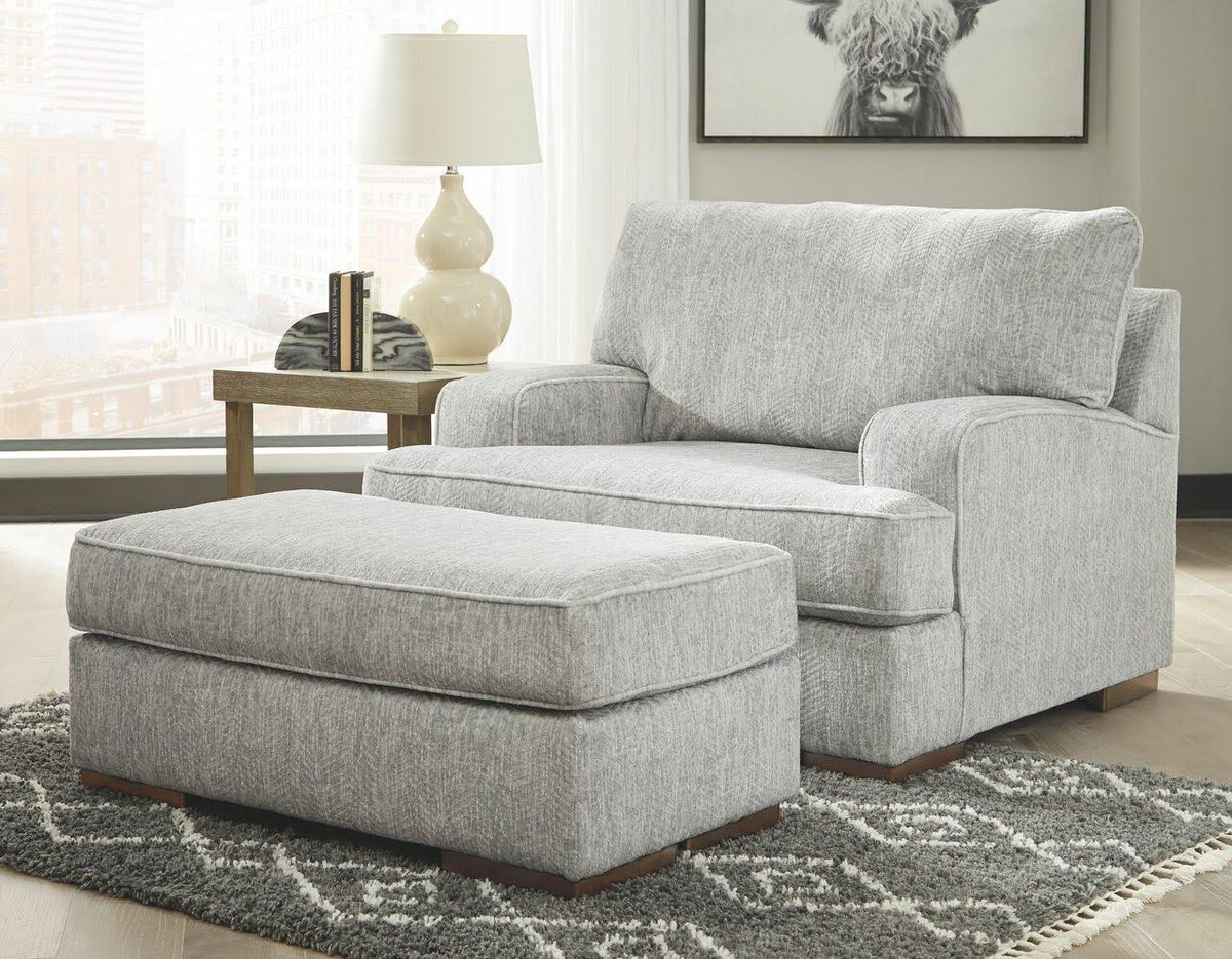 Pewter Ottoman E489733