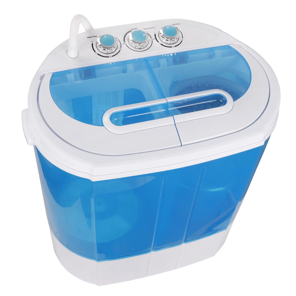Portable Mini Twin Tub Washing Machine 9.9lbs Capacity X882118