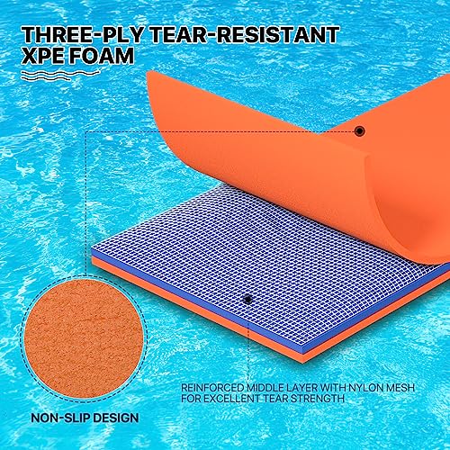 12 ft 3 Layer Tear Resistant XPE Foam Floating Water Mat B204975
