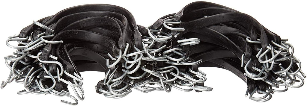 Pack of 25 41 inch Rubber Bungee Cords with Metal S Hooks O2573