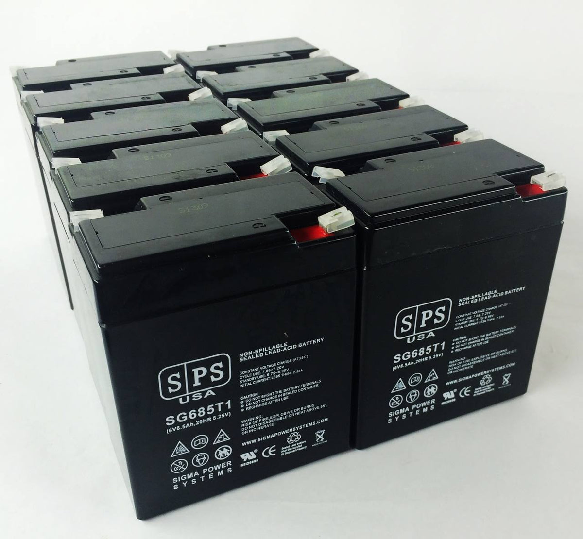 6V 8.5 Ah Replacement Battery (10 Pack) C797461
