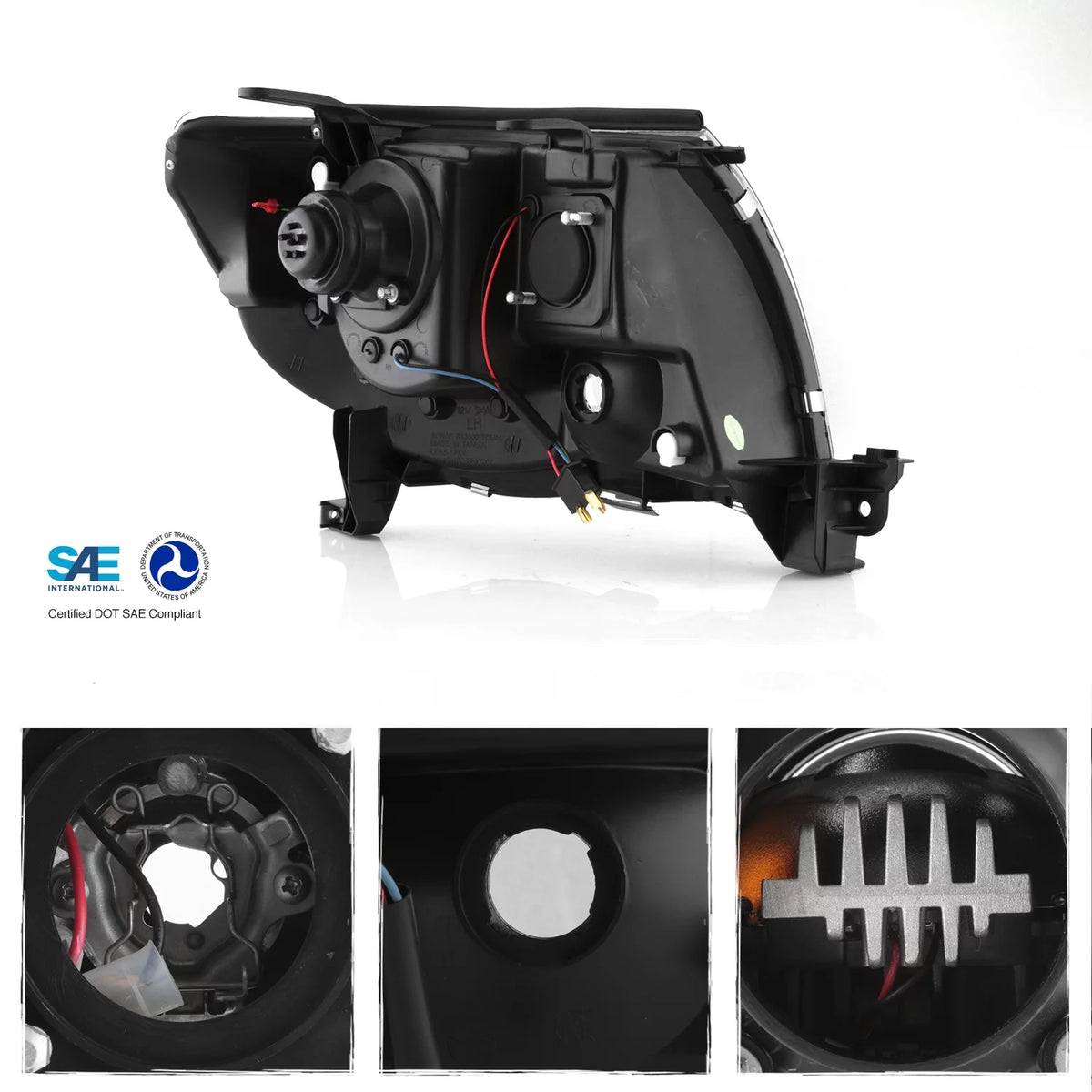Fits 2005-2011 Toyota Tacoma LED Projector Headlights D19573