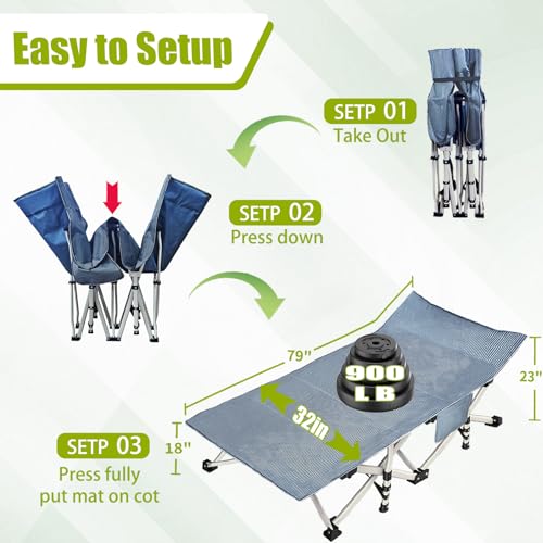 Oversize Camping Cot with Carry Bag F510