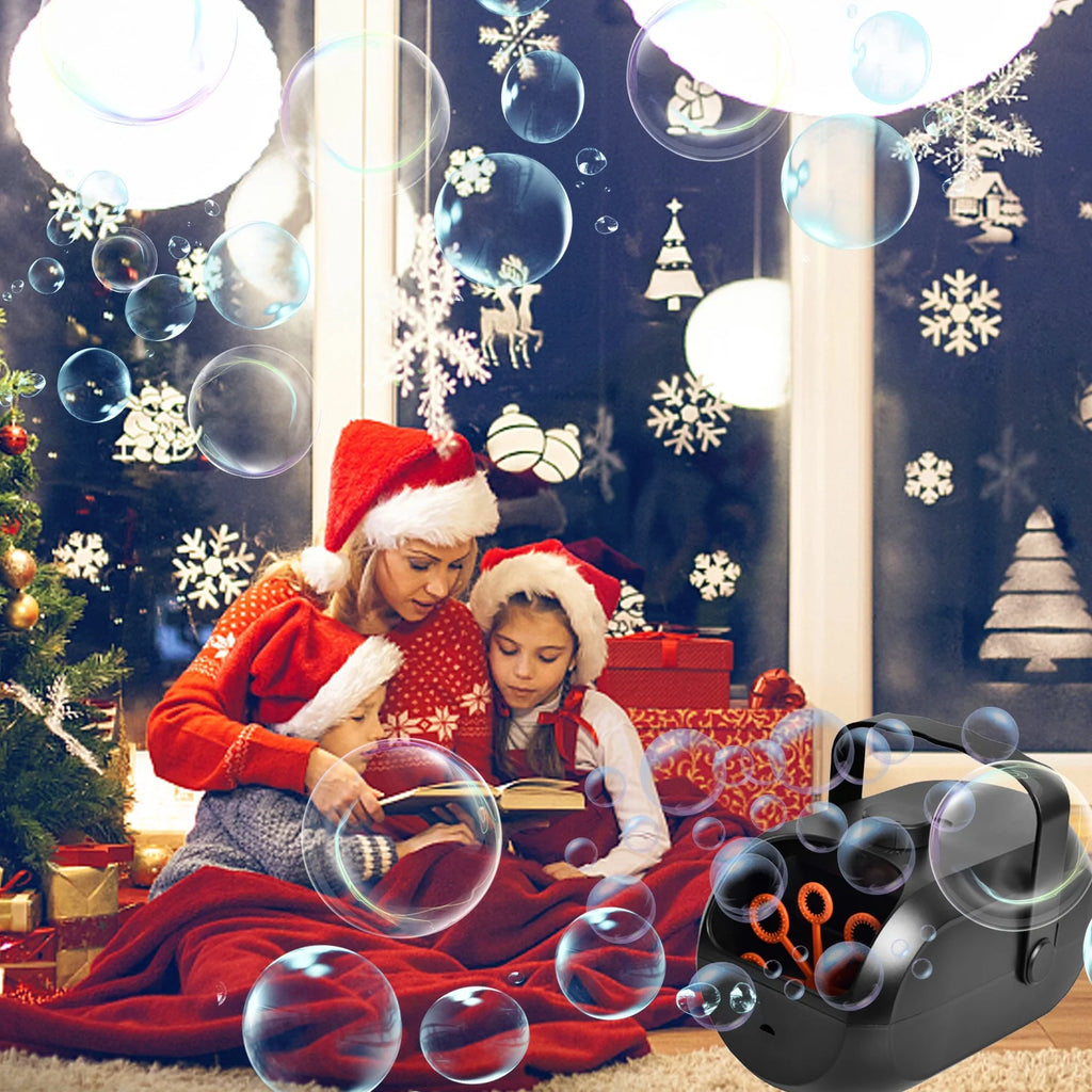 Portable Automatic Bubble Maker with 6 Bubble Wands V3560