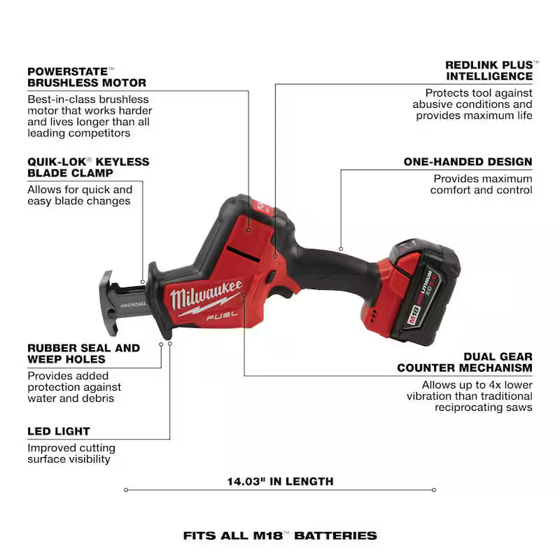 18V Lithium-Ion Brushless Cordless Reciprocating Saw Kit with Impact Driver K74399