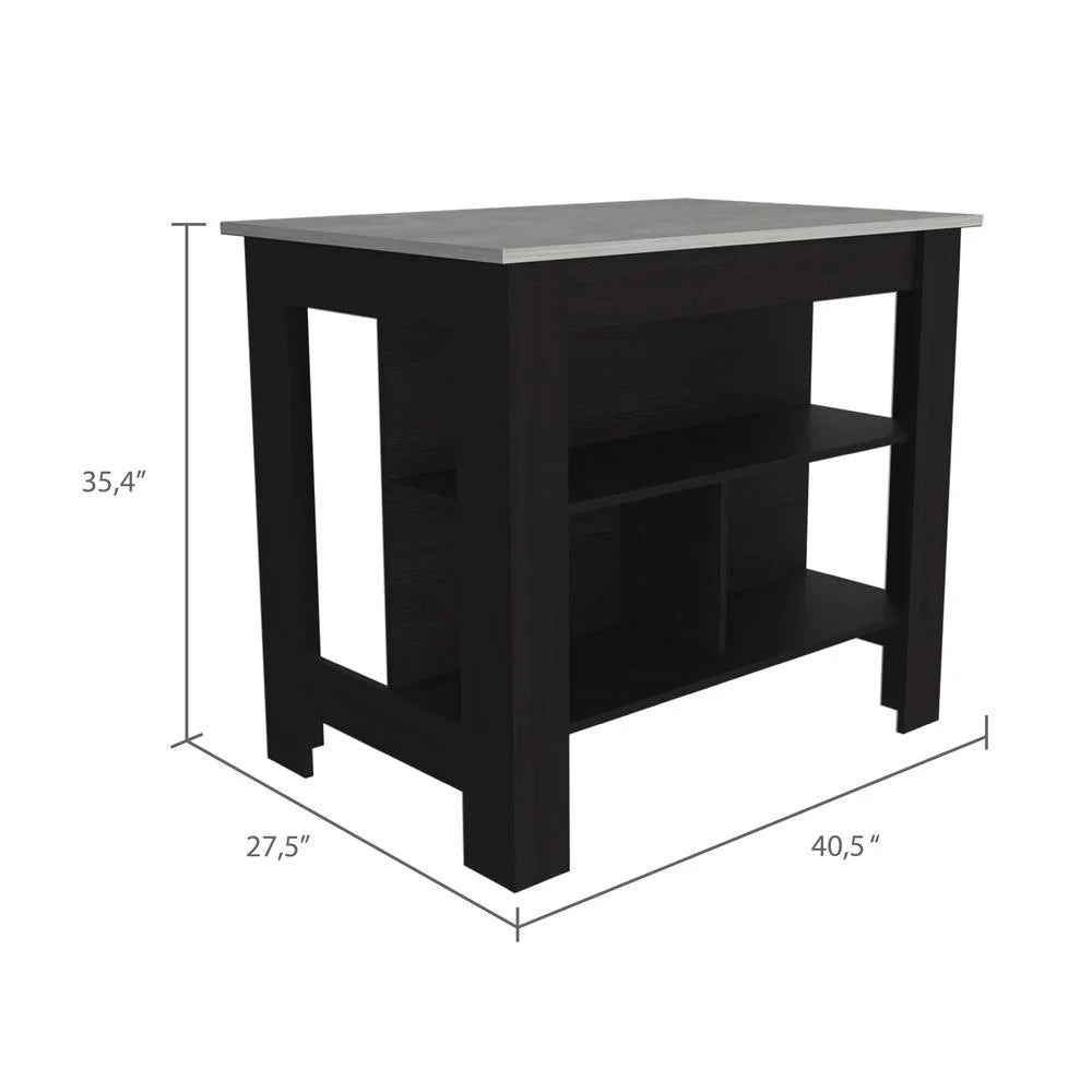 Black Kitchen Island V280
