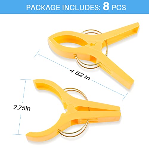 Plastic Clothes Pegs Hanging Clip Clamps (Pack of 8) S2013