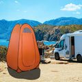 Orange Pop Up Camping Shower Tent Y946507