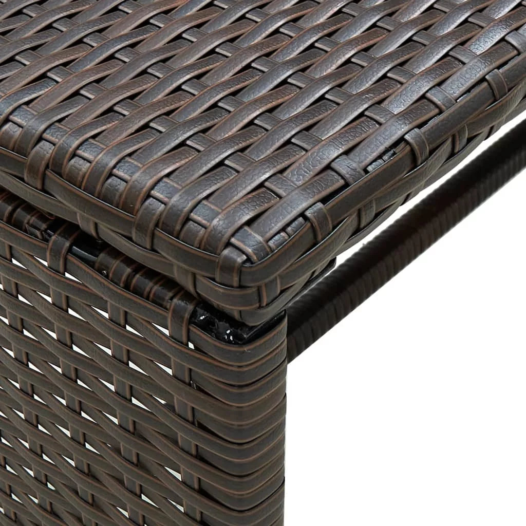 Brown Poly Rattan Coffee Table B7798