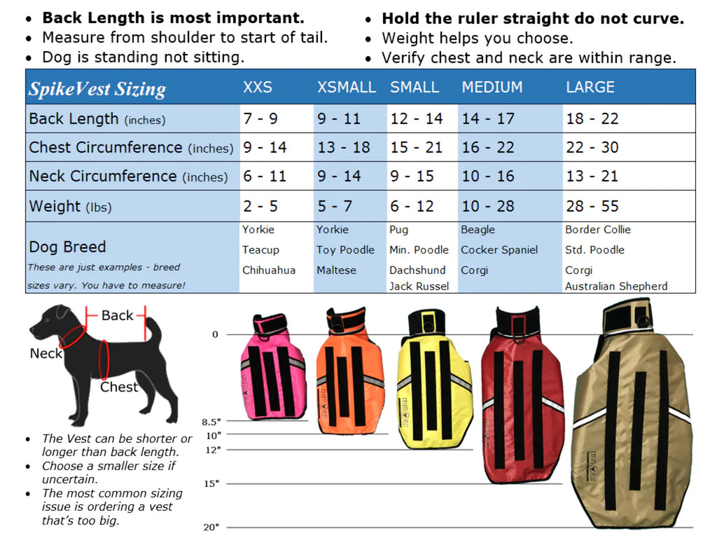 Reflective Dog Harness Vest with Spikes N14477