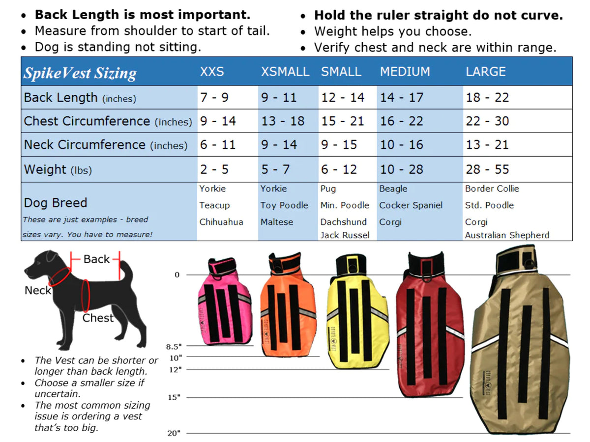 Reflective Dog Harness Vest with Spikes N14477