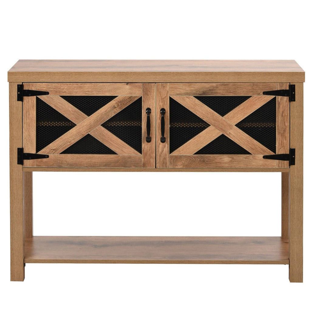44x22 TV Stand Console with Storage and Shelf W4971
