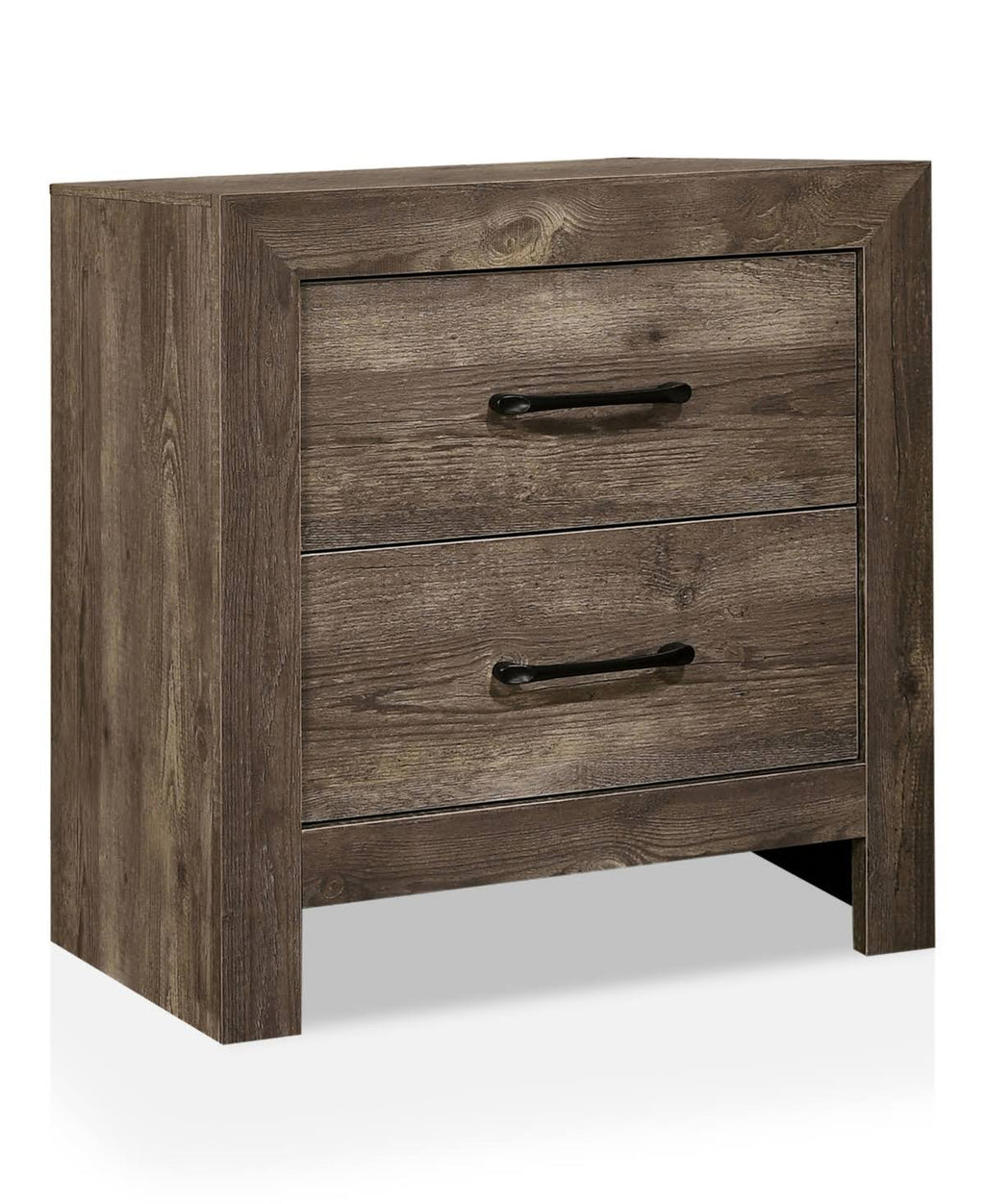 Brown 2-Drawer Nightstand M748523