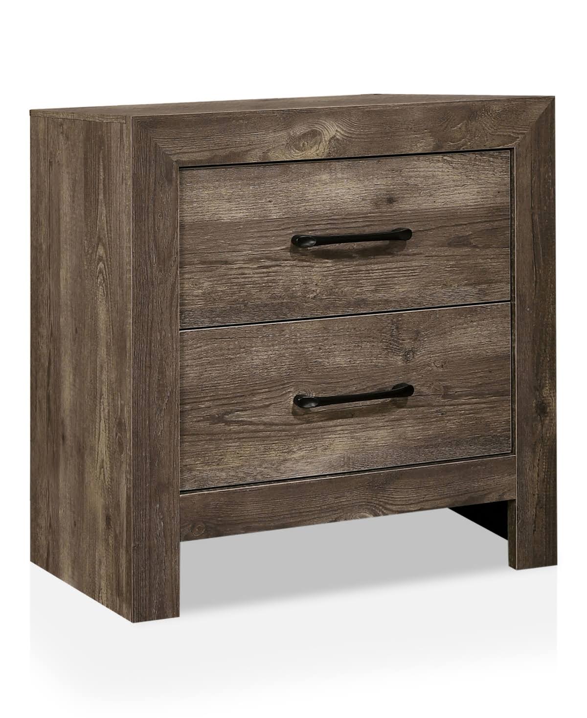 Brown 2-Drawer Nightstand M748523