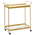 Gold Metal Bar Cart S57412