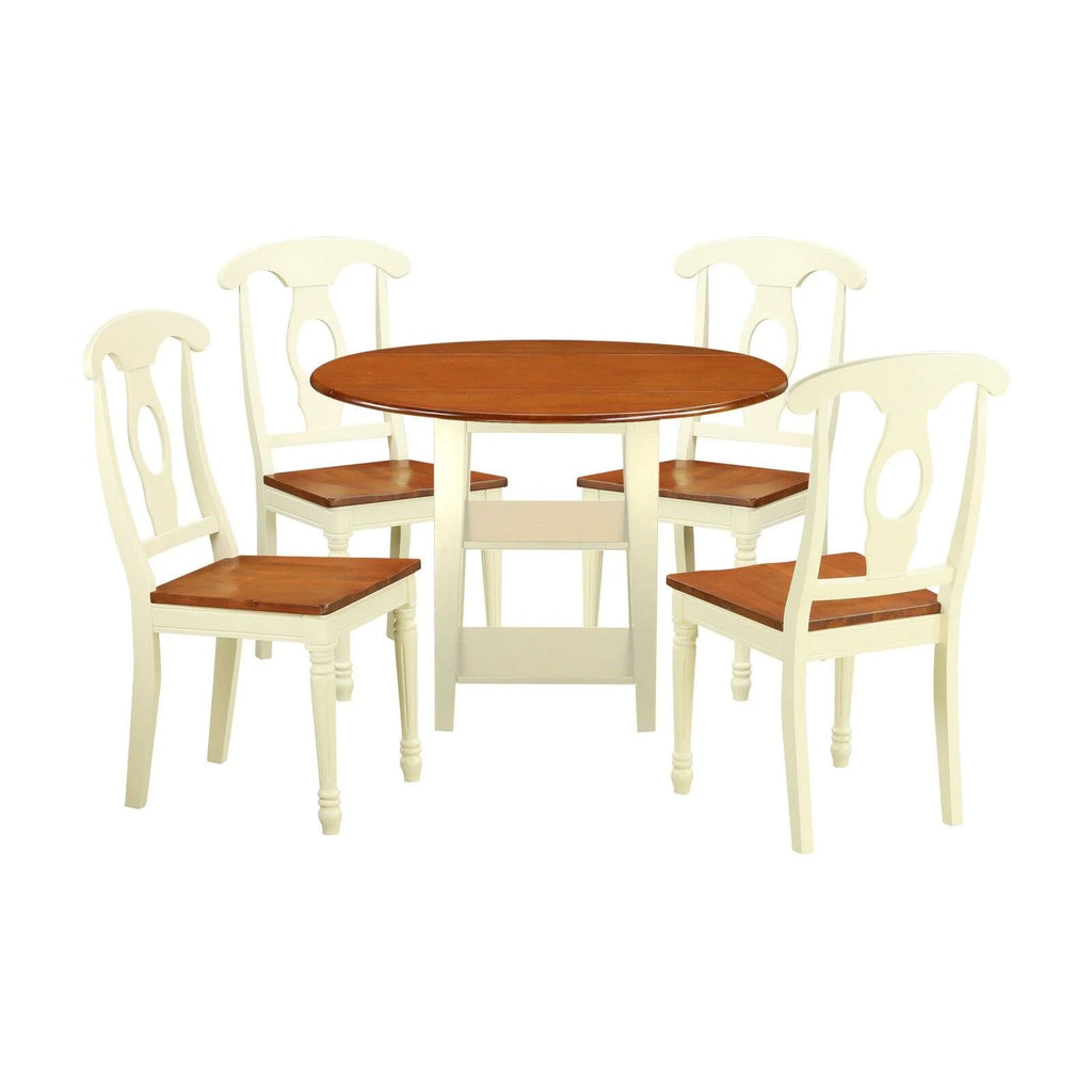 5-piece Wood Table and Dining Chair Set Z185211