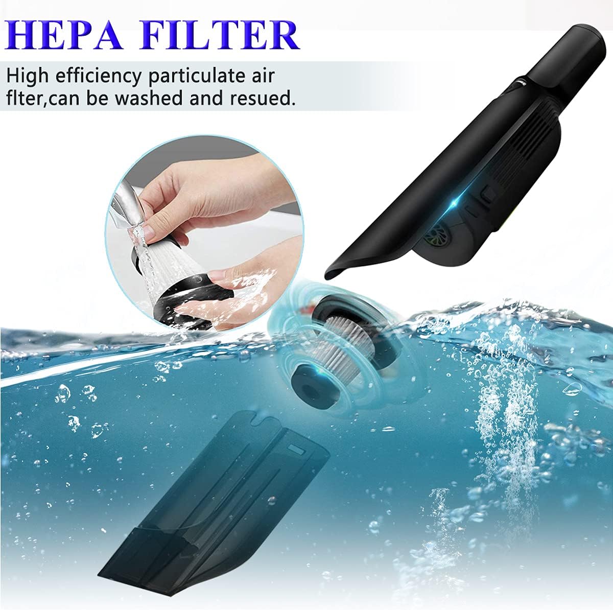 Cordless Rechargeable Mini Handheld Car Vacuum Cleaner M36323