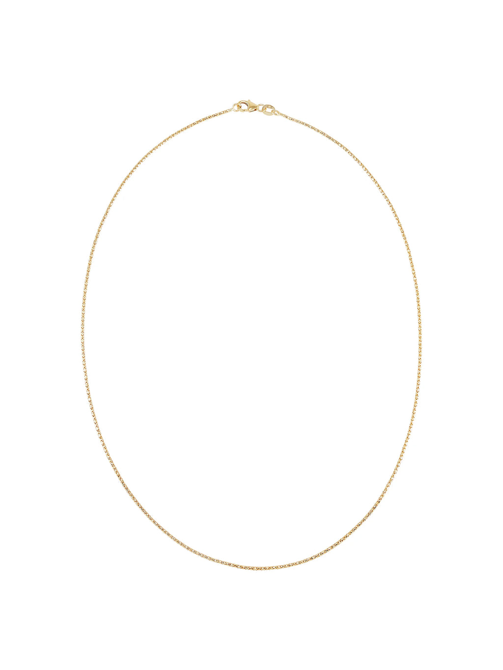 14kt Yellow Gold Bird Cage Chain Necklace, 18" W2336