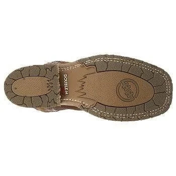 Brown Wide Square Toe Men's Boots C260
