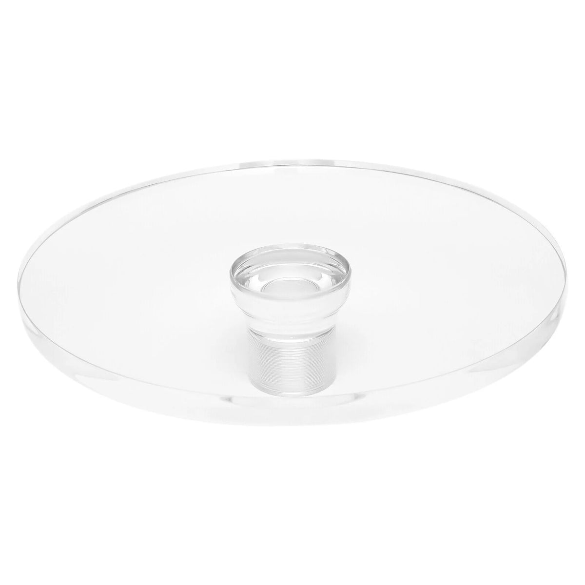 Acrylic Round End Table with Transparent Top Y14805