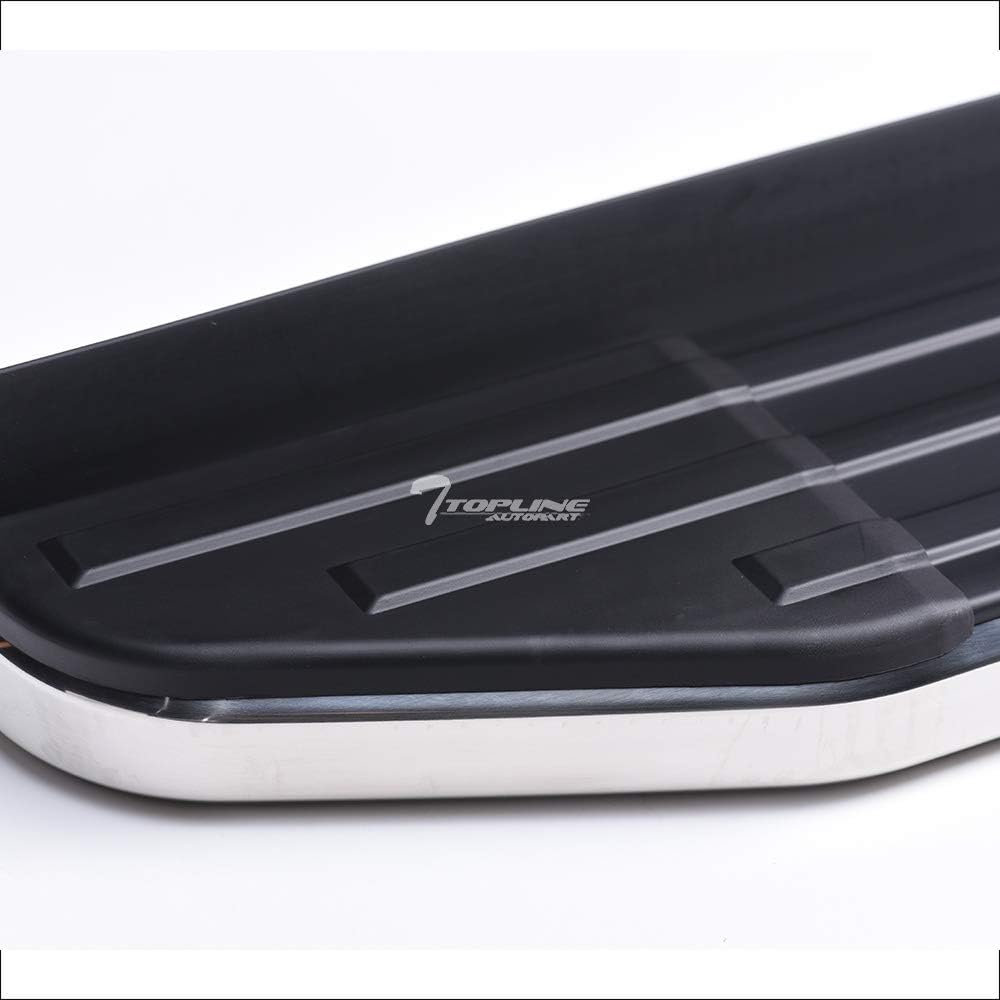 Black With Chrome Trim Aluminum Side Step Rail Running Boards For Nissan Frontier Crew Cab A348343