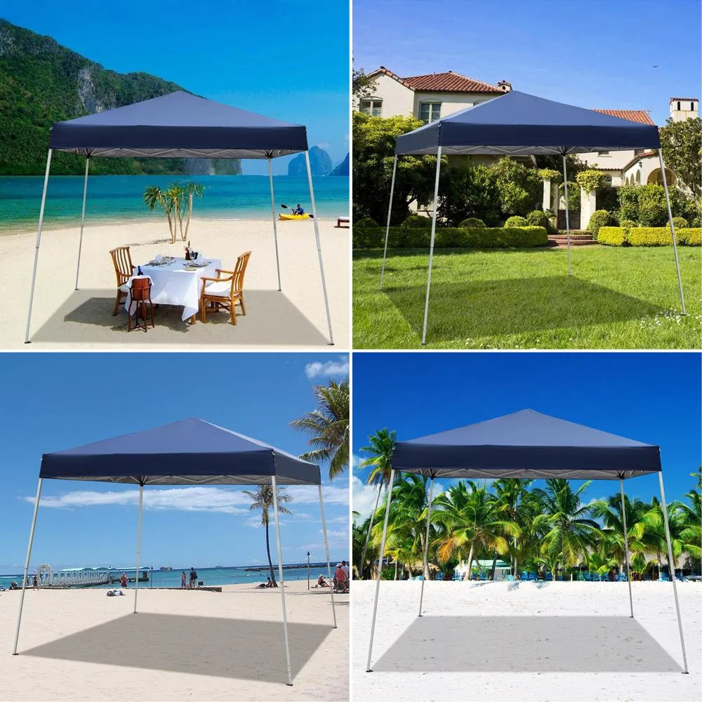 10ft x 10ft Pop Up Gazebo Canopy Tent Blue M160