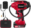 20V Cordless Tire Inflator Air Compressor with Rechargeable Li-ion Battery R7576