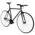 Matte Black White Single Speed City Bike E3582