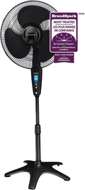 16'' 5-speed Stand Fan with Timer and Remote Control, White T3476