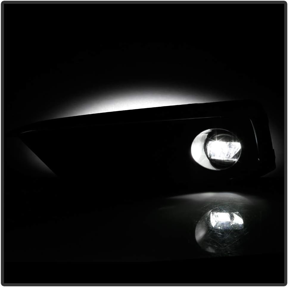 LED Bumper Fog Lights Driving Lamps Pair Set Assembly V8882