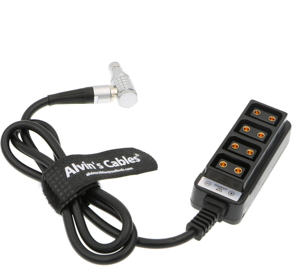 2 Pin Right Angle to 4 D Tap Splitter Cable, Pack of 2 K32300