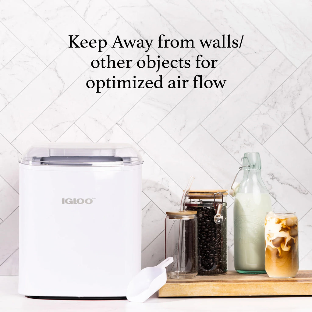 Automatic Portable Countertop Ice Maker Machine White W5036