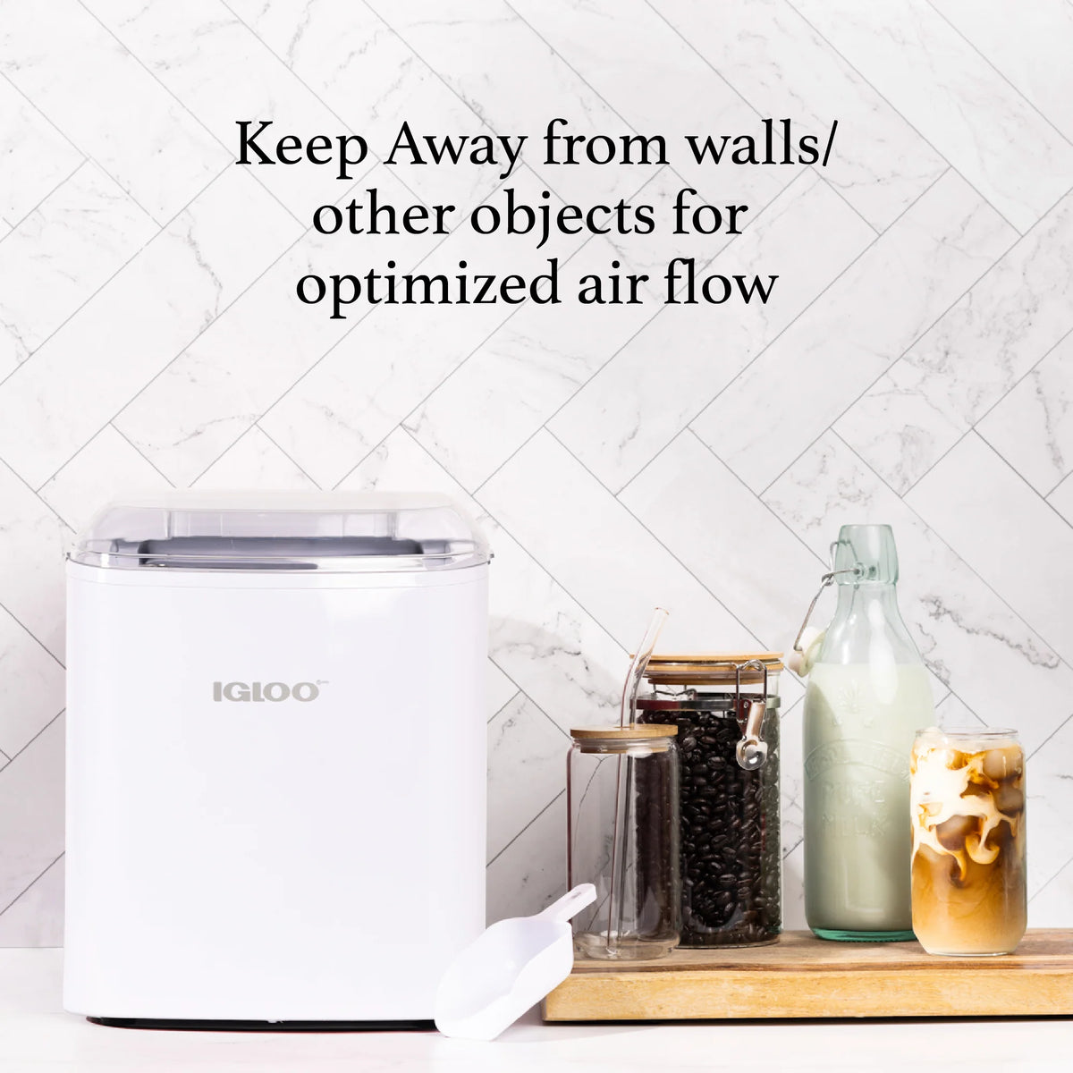 Automatic Portable Countertop Ice Maker Machine White W5036