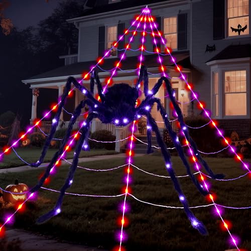 Halloween Light-up Spider and Spiderweb X960