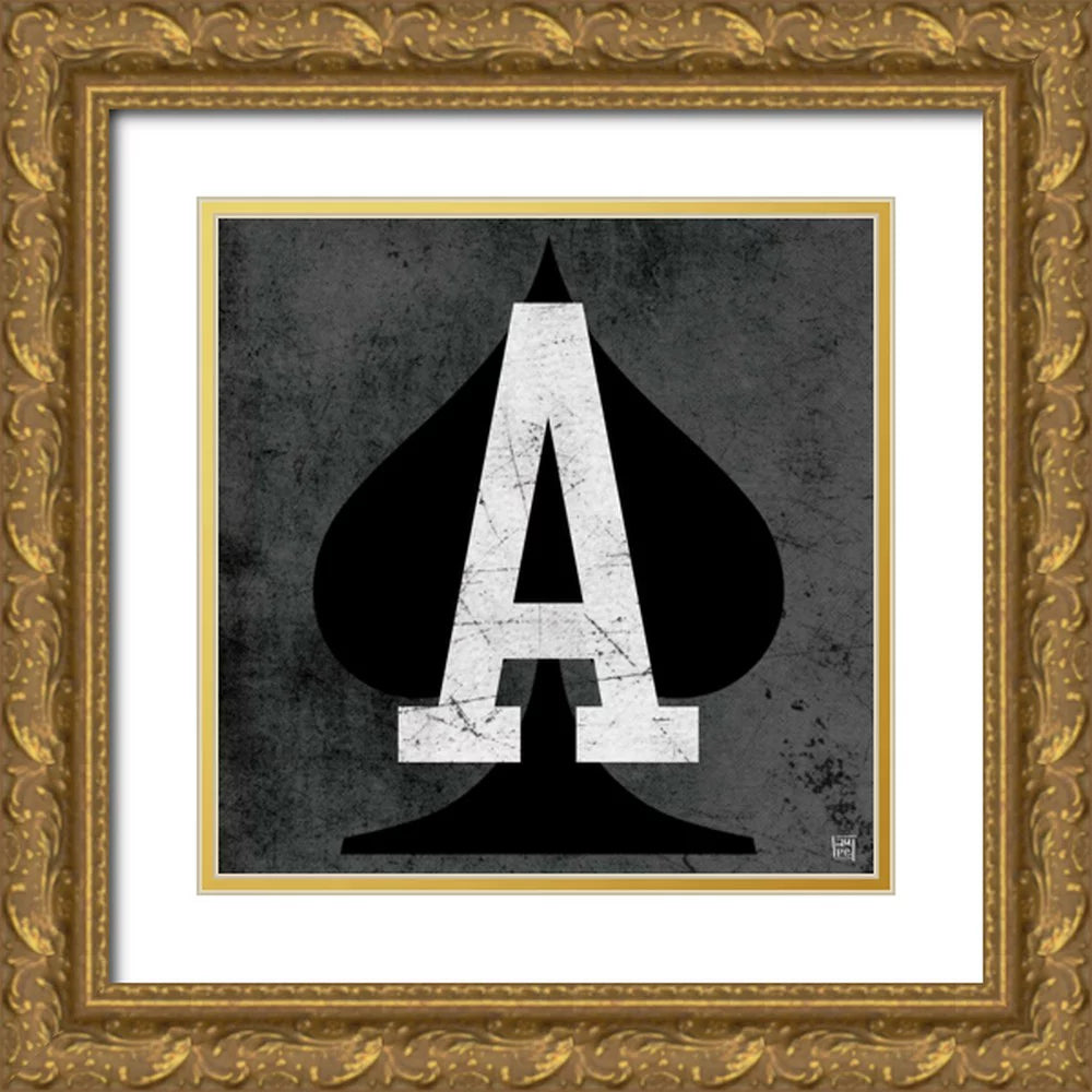 20x20 Gold Ornate Wood Framed Art Print M1258