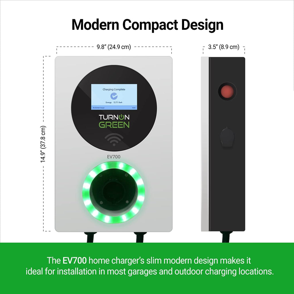 Level 2 Smart Electric Vehicle Charger with 18ft Cable M33357