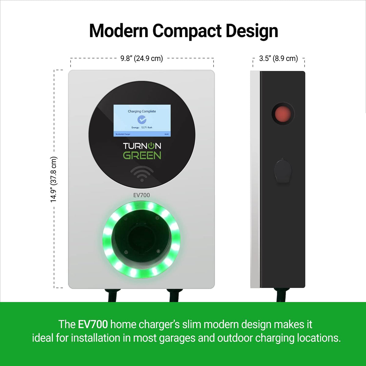 Level 2 Smart Electric Vehicle Charger with 18ft Cable M33357