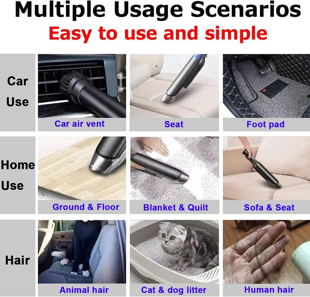 Cordless Rechargeable Mini Handheld Car Vacuum Cleaner M36323