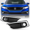 LED Bumper Fog Lights Driving Lamps Pair Set Assembly V8882