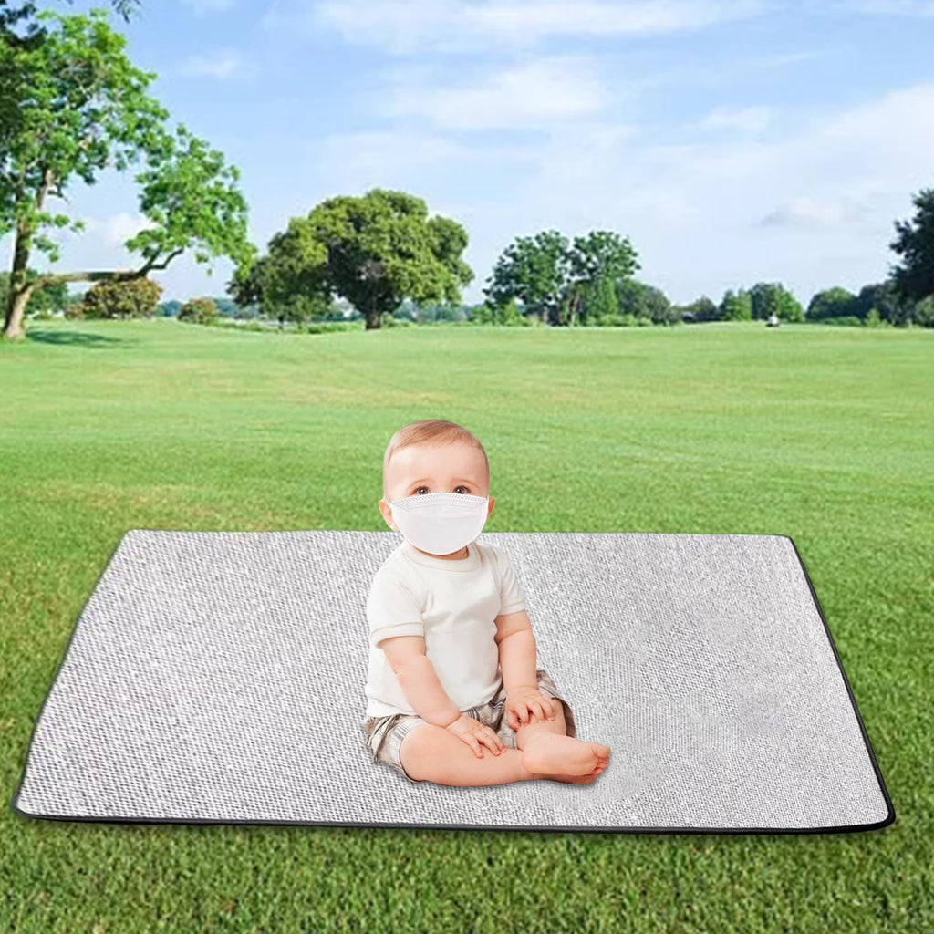Aluminum Foil Sleeping Mat with Storage Bag 200cmx200cmx0.5cm W5117