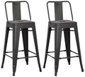 Metal Bucket Back Barstool A35299