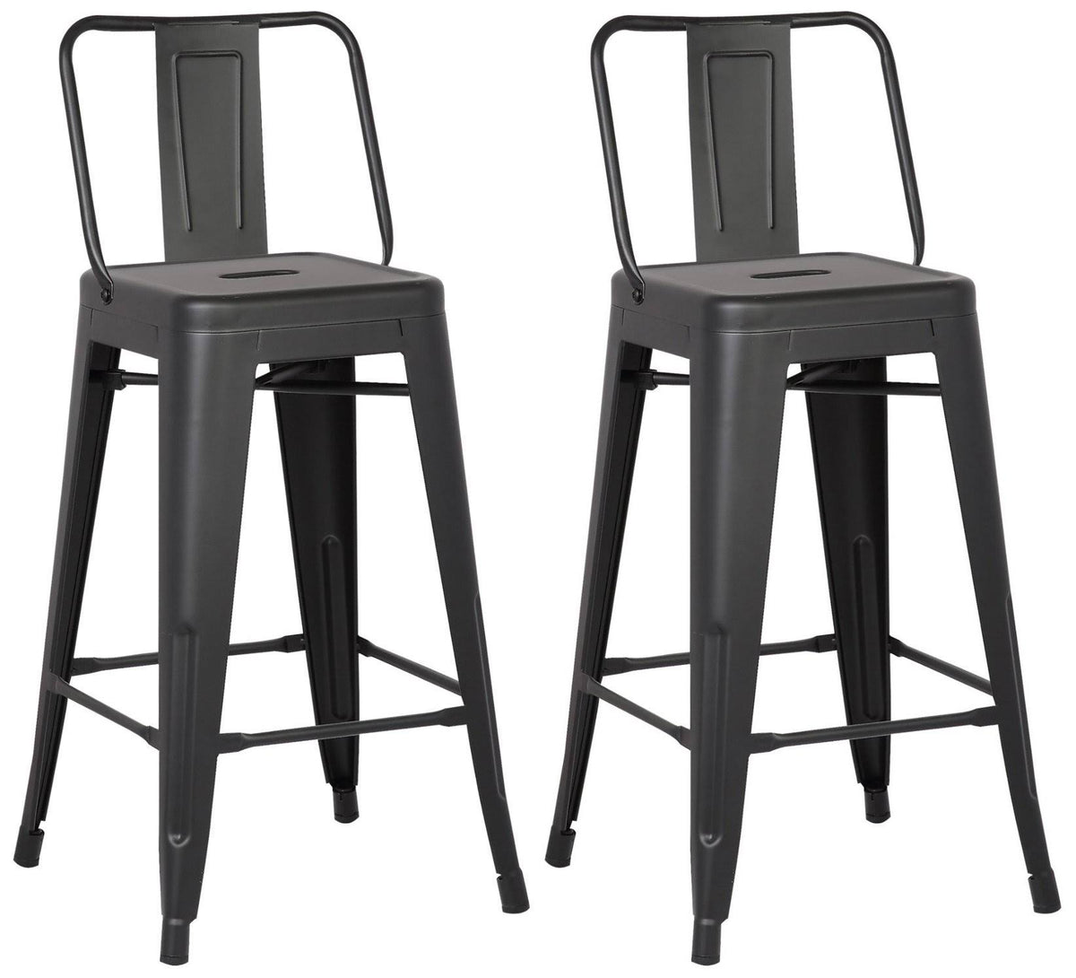 Metal Bucket Back Barstool A35299