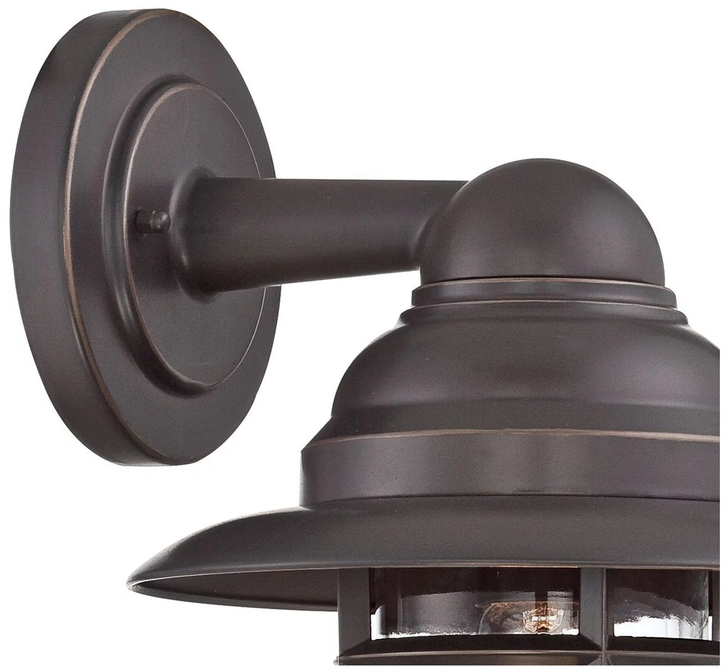 Galvanized Clear Glass Outdoor Wall Light Fixture N989