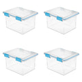 32 Qt Gasket Box Clear Blue Set of 4 N313362