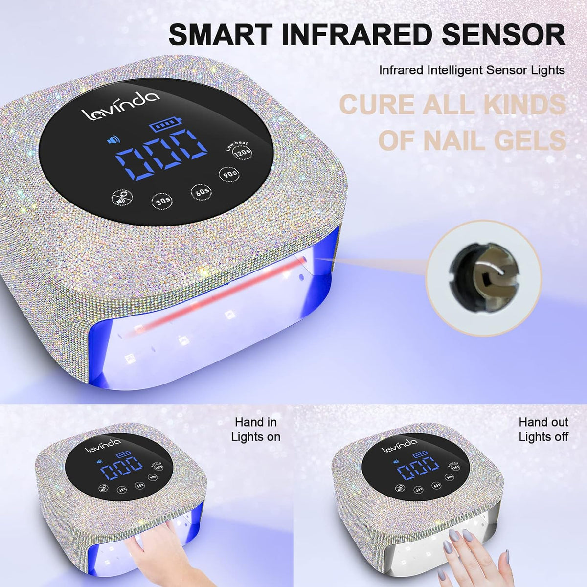 UV LED Nail Lamp and Rechargeable Nail Drill Machine C359